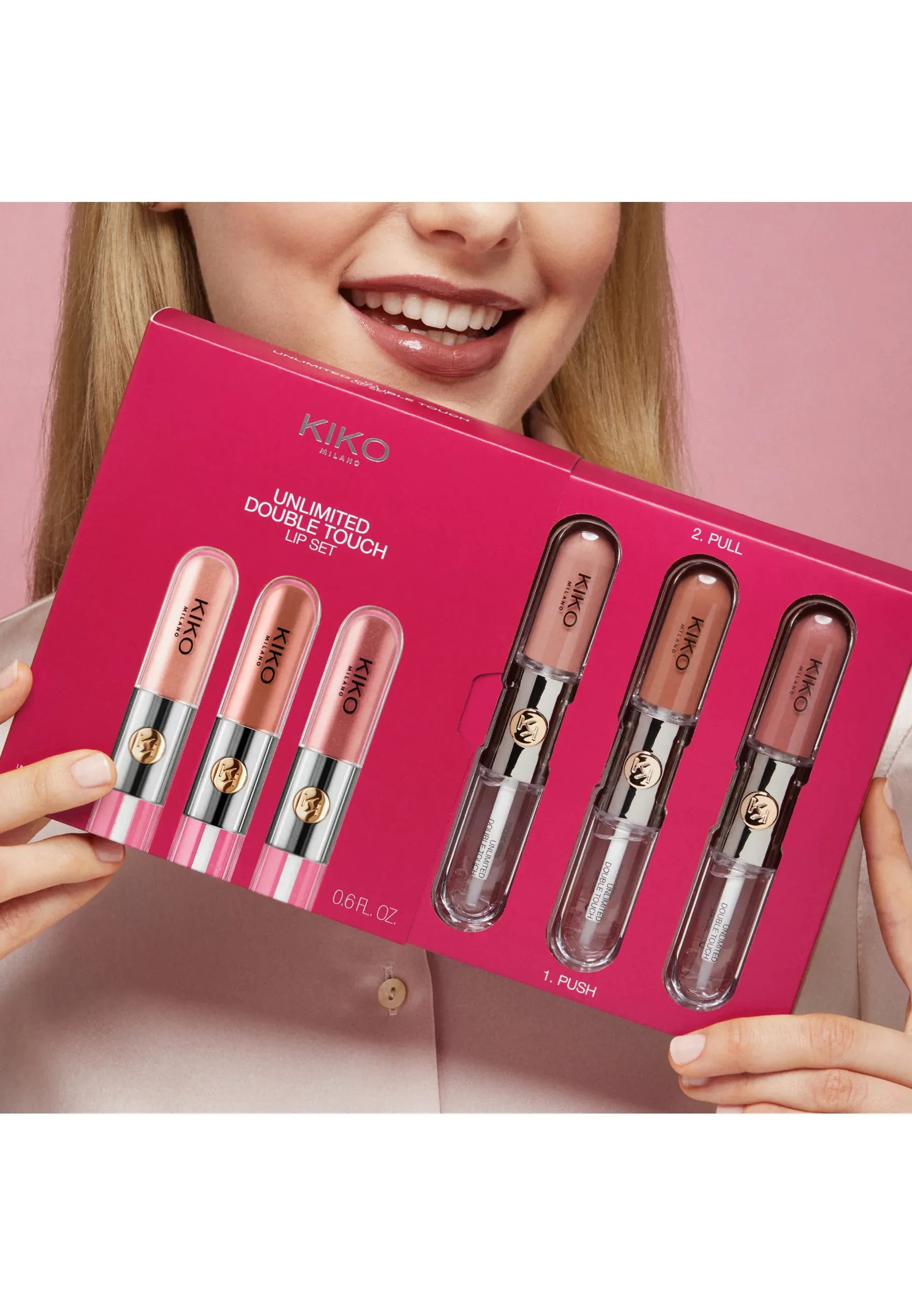 UNLIMITED DOUBLE TOUCH LIP SET- nude attitude